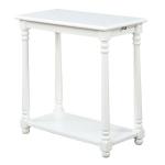White Regent Wood Accent Table