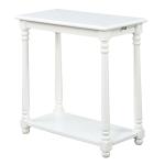 White Regent Wood Accent Table