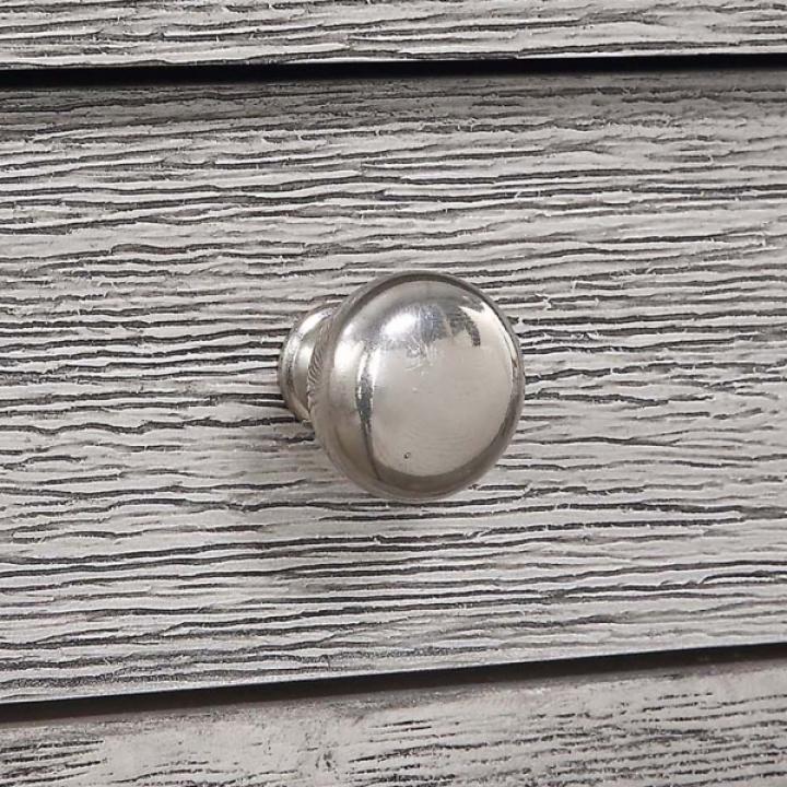 Gray Double Shelf Wood Accent Table