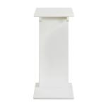 White Accent Table with Magazine Holder