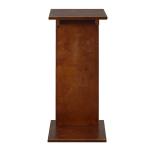 Brown Accent Table with Magazine Holder