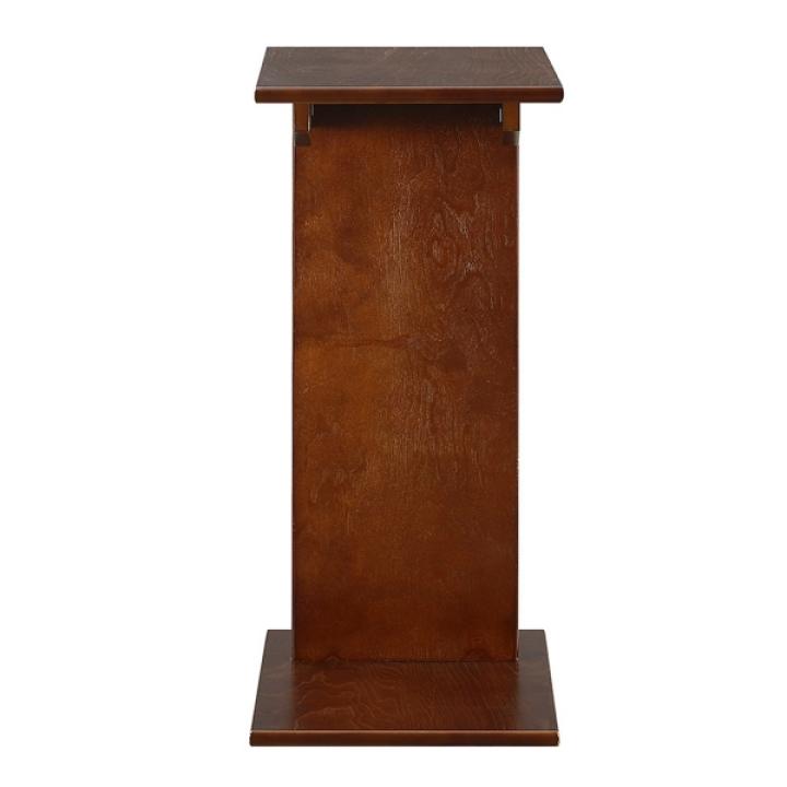 Brown Accent Table with Magazine Holder