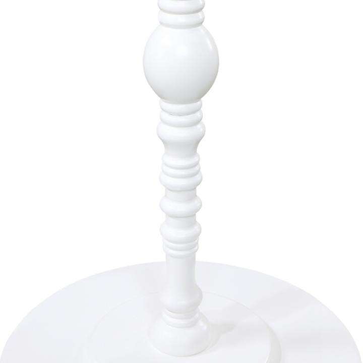 White Santel Spindle Accent Table