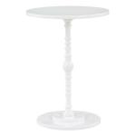 White Santel Spindle Accent Table