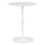 White Santel Spindle Accent Table