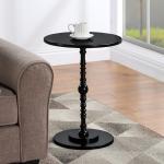 Black Santel Spindle Accent Table