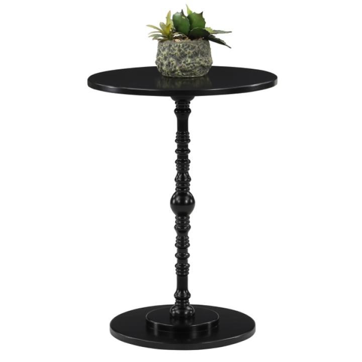 Black Santel Spindle Accent Table