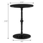 Black Santel Spindle Accent Table