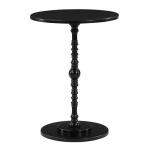 Black Santel Spindle Accent Table