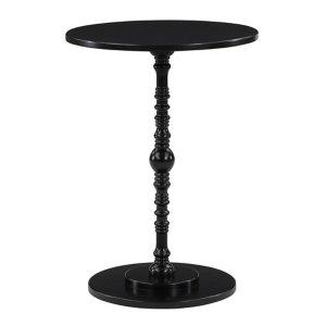 Black Santel Spindle Accent Table
