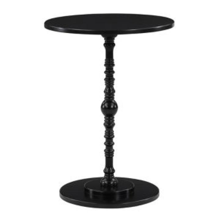 Black Santel Spindle Accent Table
