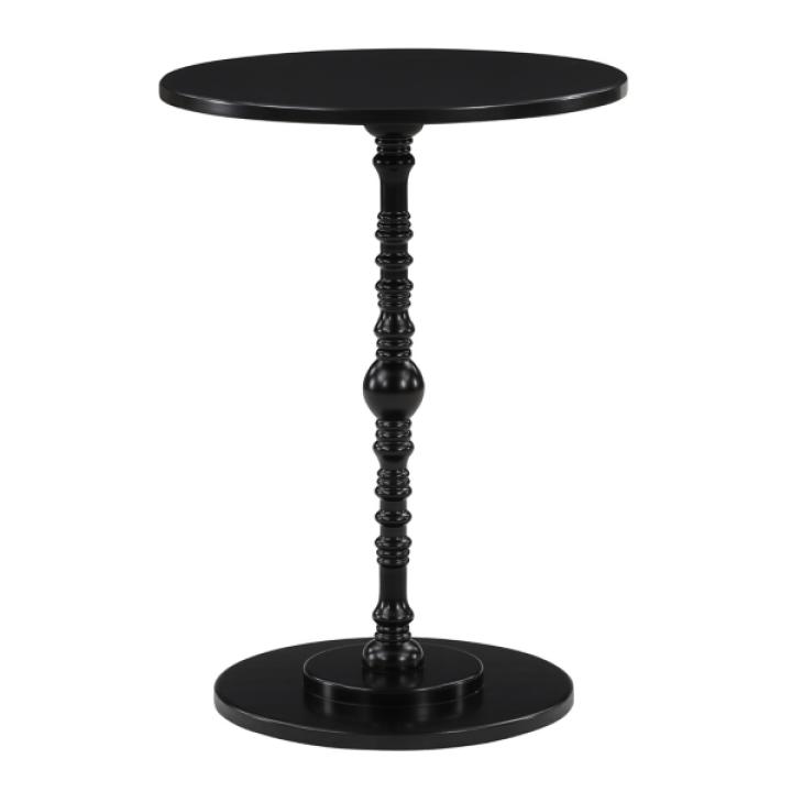 Black Santel Spindle Accent Table