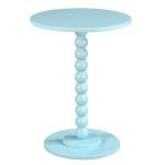 Blue Beaded Spindle Accent Table