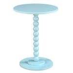 Blue Beaded Spindle Accent Table