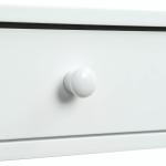 White Octagon 2-Shelf Console Table