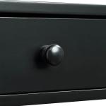 Black Octagon 2-Shelf Console Table