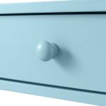 Light Blue X-Frame 2-Shelf Console Table