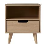Natural Riviera Single Drawer Nightstand