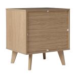 Natural Riviera Single Drawer Nightstand