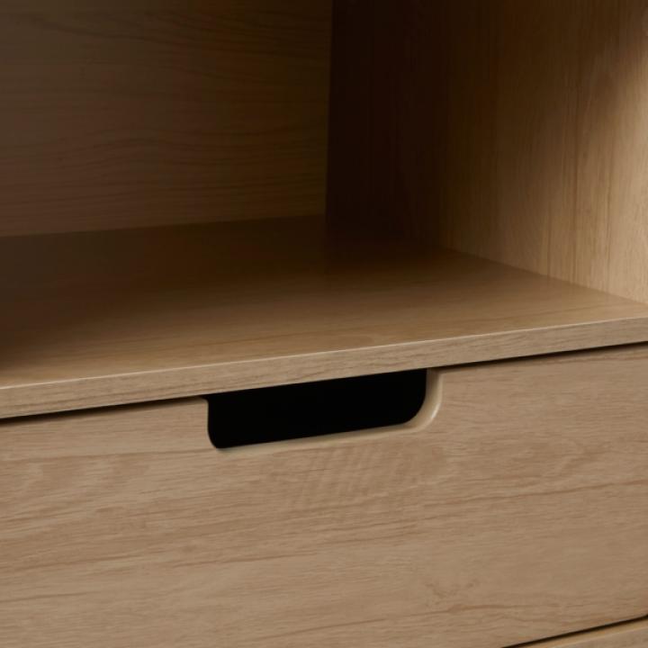 Natural Riviera Single Drawer Nightstand