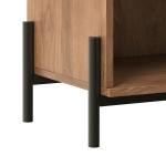 Mocha Reeded Drawer Nightstand