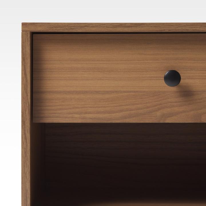 Mocha Wood Mid-century Modern Nightstand