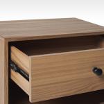 Mocha Wood Mid-century Modern Nightstand