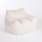 Cream Comfy Foam Lounge Chair