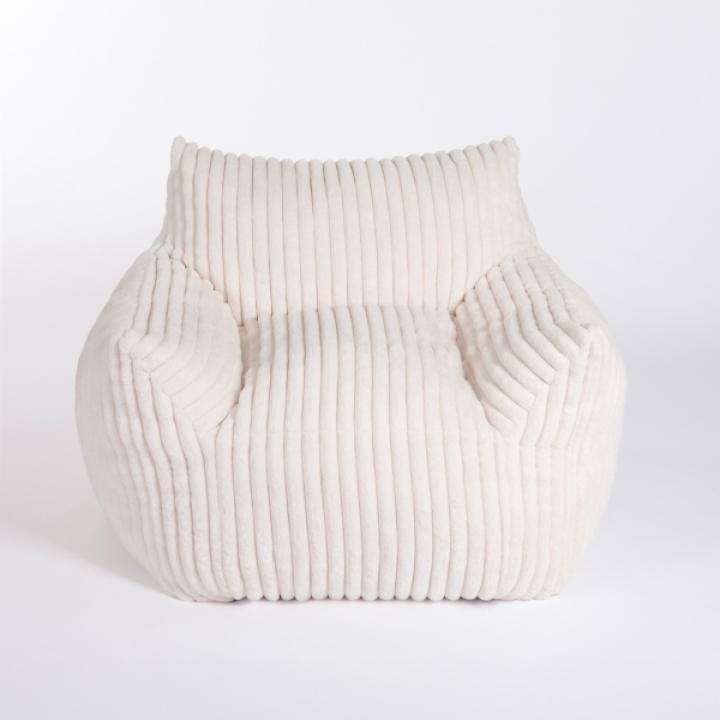 Cream Comfy Foam Lounge Chair