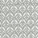 Gray Floral Upholstered Counter Stool