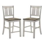 Antique White & Ash Brown 2-pc. Counter Stool Set