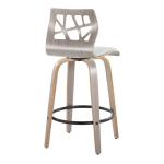 Gray Golia Swivel Counter Stools, Set of 2