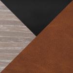 Brown Faux Leather Torino Bar Stools, Set of 2