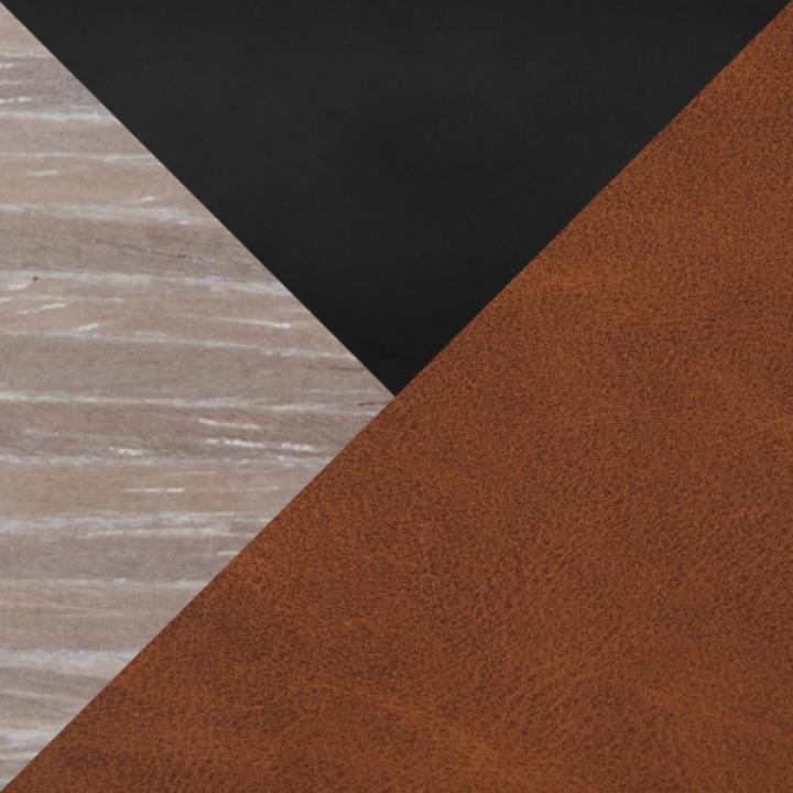 Brown Faux Leather Torino Bar Stools, Set of 2