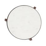 Bronze Angular Marble Accent Table