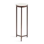 Bronze Angular Marble Accent Table