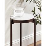 Bronze Angular Marble Accent Table