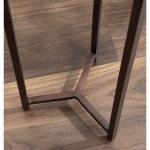 Bronze Angular Marble Accent Table
