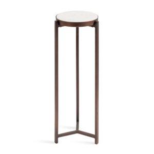 Bronze Angular Marble Accent Table