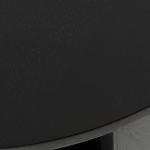 Black Wood Round Ford Coffee Table