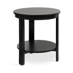Black Wood Round Ford Accent Table