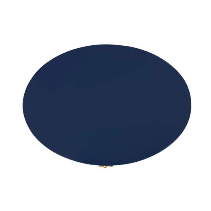 Navy Oval Decklyn Accent Table
