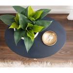Navy Oval Decklyn Accent Table