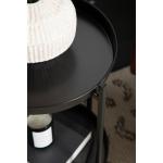 Black 2-Tier Foldable Cienna Accent Table
