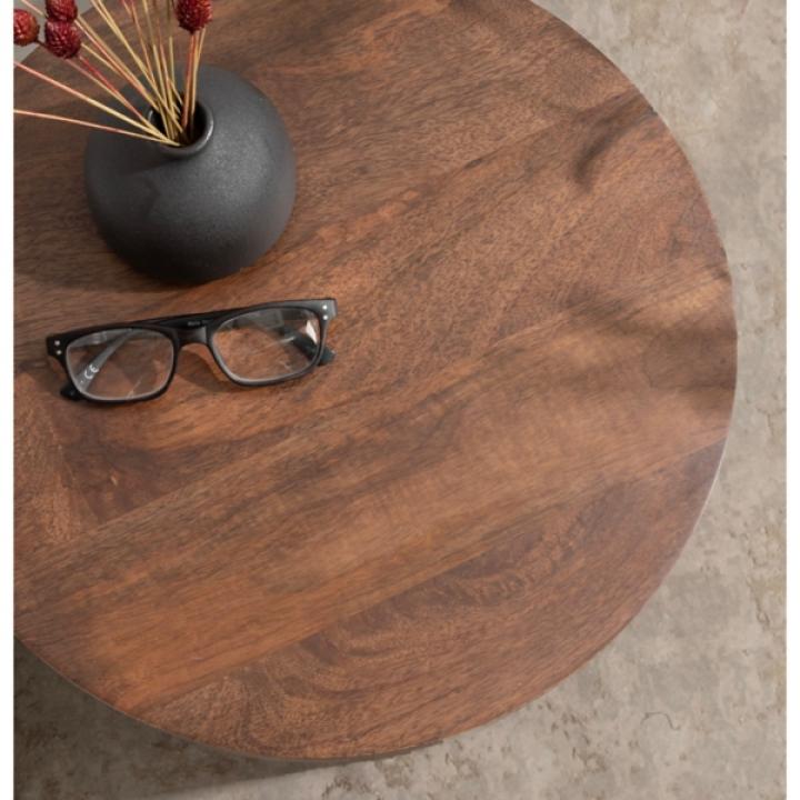 Walnut Round Talen Accent Table