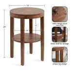 Walnut Round Talen Accent Table