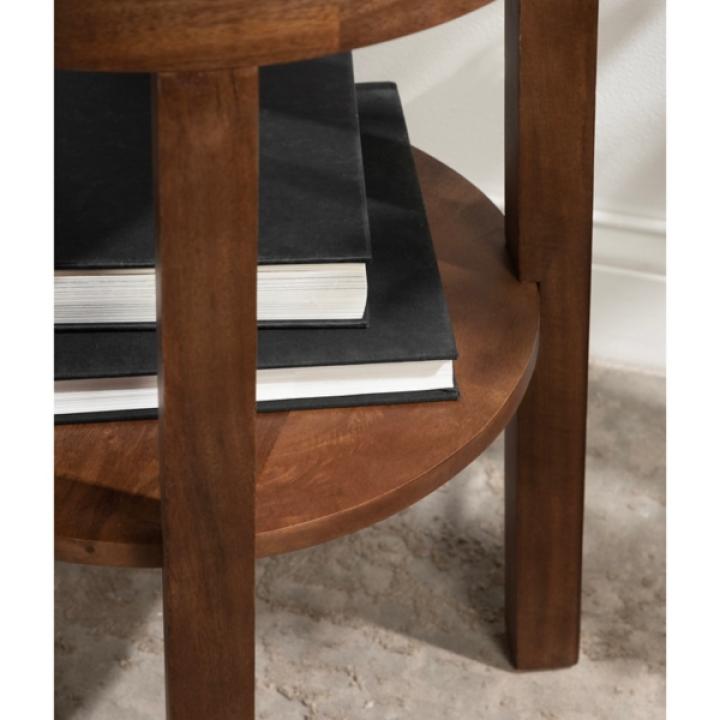 Walnut Round Talen Accent Table