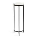 Black Angular Marble Accent Table