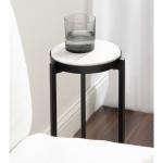 Black Angular Marble Accent Table