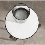 Black Angular Marble Accent Table